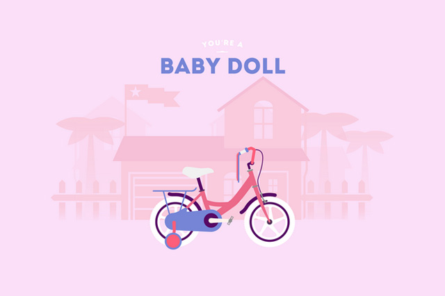 Bike. Baby Dol